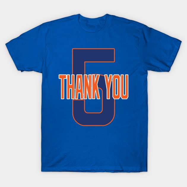 New York LYFE Thank You 5! T-Shirt by OffesniveLine